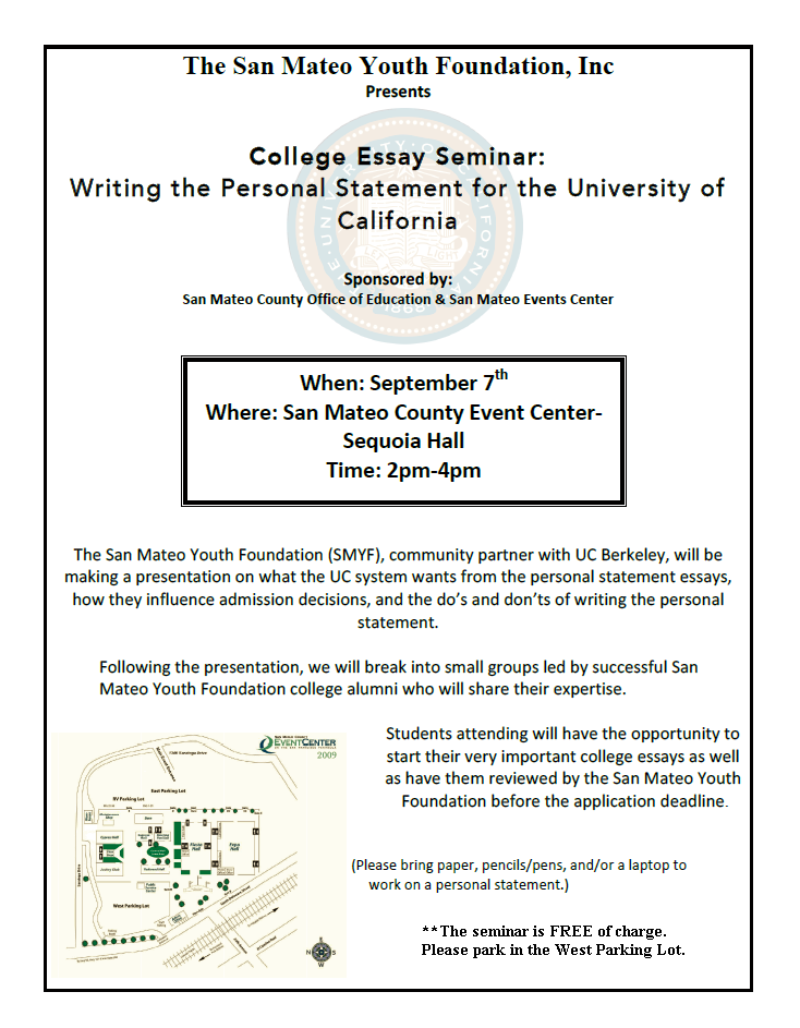 SMYF College Essay Seminar Flyer 2013